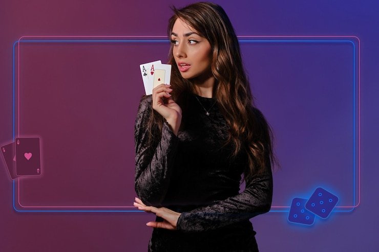 Studio live dealer Baccarat di joker 123 dengan multi-kamera dan dealer profesional